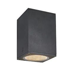 Luminaria de techo para exteriores ENOLA SQUARE CCT IP 65, antracita, transparente 