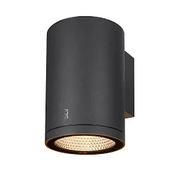 Premium-LED Outdoor Wall luminaire ENOLA ROUND SINGLE CCT, IP65 IK02, L-size, 35W 3000 / 4000K 3100 / 3400lm 38°, CRi>90