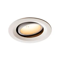 LED Ceiling recessed luminaire NUMINOS DL M, 3000K, IP20, rotatable / pivotable, 20°, 1600lm, UGR 20, white/white