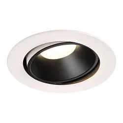 LED Ceiling recessed luminaire NUMINOS DL XL, 4000K, IP20, rotatable / pivotable, 40°, 3600lm, UGR 21, white/black