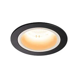 LED Ceiling recessed luminaire NUMINOS DL M, 2700K, IP20, 40°, 1600lm, UGR 19, black/white