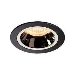 LED Ceiling recessed luminaire NUMINOS DL M, 2700K, IP20, 55°, 1550lm, UGR 18, black/chrome