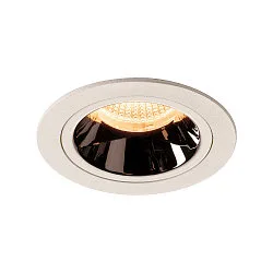 LED Ceiling recessed luminaire NUMINOS DL M, 2700K, IP20, 20°, 1550lm, UGR 17, white/chrome