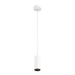 LED Pendant luminaire NUMINOS PD PHASE S, 3000K, 60°, 1020lm, white/black