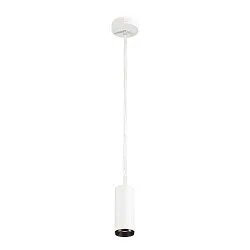LED Pendant luminaire NUMINOS PD DALI S, 4000K, 24°, 1100lm, white/black