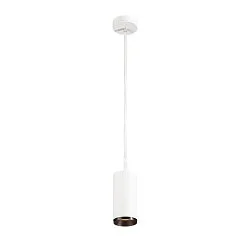 LED Pendant luminaire NUMINOS PD DALI M, 2700K, 24°, 1930lm, white/black
