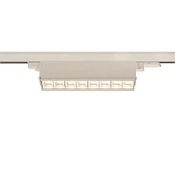 Foco trifásico SIGHT MOVE DALI giratorio, controlable por DALI, con rejilla IP20, blanco regulable