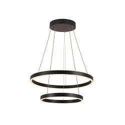 Luminaria colgante ONE DOUBLE PHASE UP/DOWN doble, CCT Switch IP20, negro regulable