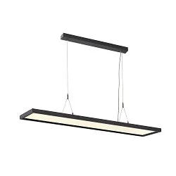 Luminaria colgante WORKLIGHT DALI Arriba-Abajo, controlable por DALI, UGR < 19 IP20, negro regulable