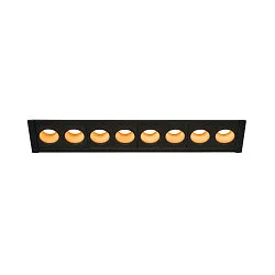 Luminaria empotrable para techos MILANDOS 8 IP20, negro