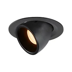 LED Ceiling recessed luminaire NUMINOS® GIMBLE M, 2700K, 20°, black