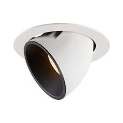 LED Ceiling recessed luminaire NUMINOS® GIMBLE XL, 3000K, 40°, white/black