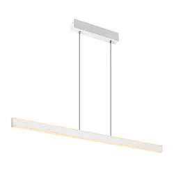 Luminaria colgante ONE LINEAR 100 PHASE UP/DOWN IP20, blanco regulable