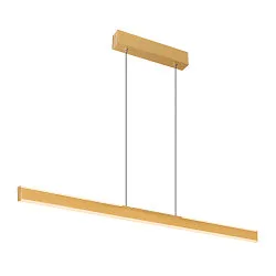 Luminaria colgante ONE LINEAR 100 PHASE UP/DOWN IP20, latón regulable