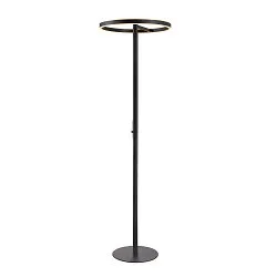 Luminaria de pedestal ONE STRAIGHT FL Arriba-Abajo, negro regulable
