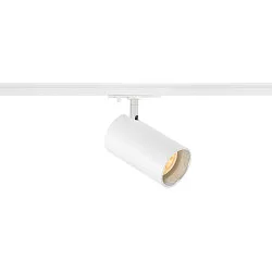Foco monofásico ASTO TUBE redondo, giro cardánico GU10 IP20, blanco regulable