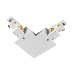 Conector en L trifásico S-TRACK PHASE & DALI versión incorporada, controlable por DALI, tierra a la izquierda