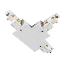 3-phase T-connector S-TRACK PHASE & DALI built-in version, DALI controllable, earth left, earth inside, white