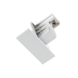 3-phase end cap S-TRACK PHASE & DALI isolated, mechanical, built-in version, white