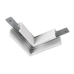 Conector en L TRACK 48V estándar, mecánico, derecho, blanco