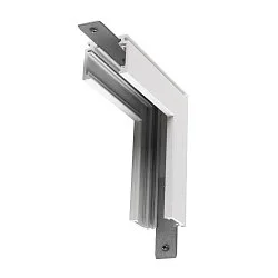 Conector en L TRACK 48V estándar, mecánico, Estéreo, blanco