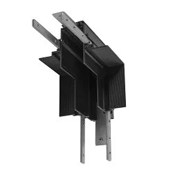Conector en L TRACK 48V mecánico, Estéreo, negro
