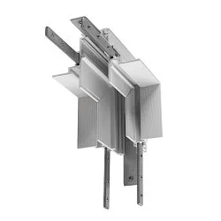 Conector en L TRACK 48V mecánico, Estéreo, blanco
