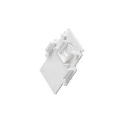 Tapa final TRACK 48V para raíl empotrable, blanco