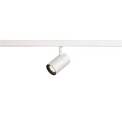 track spot NUMINOS® XS 48V DALI 2 55° swivelling, for VDU workstation, DALI controllable IP20, white matt dimmable