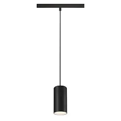 pendant luminaire NUMINOS® S 48V DALI 2 40° for VDU workstation, DALI controllable IP20, black matt dimmable