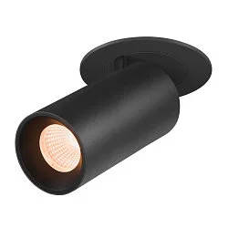 Luminaria empotrable para techos NUMINOS® PROJECTOR S cilíndrico, negro