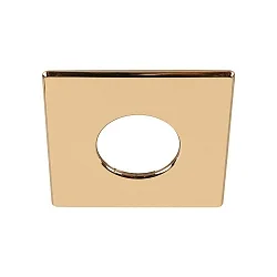 cover UNIVERSAL DOWNLIGHT IP65 square, glossy, gold