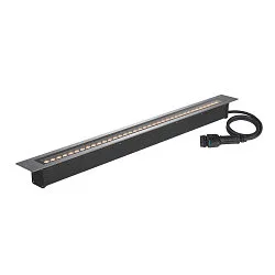 floor recessed luminaire DASAR® 1200 rigid, DALI controllable, passable IP65 / IP67, stainless steel dimmable