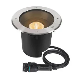 floor recessed luminaire DASAR® XL round, swivelling, DALI controllable, passable IP65 / IP67, stainless steel dimmable