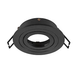 Aro empotrado en el techo NEW TRIA® 75 redondo, negro