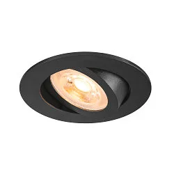 Luminaria empotrable para techos NEW TRIA® 68 redondo GU10 IP20, negro