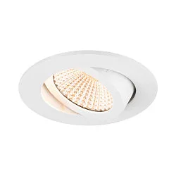 Luminaria empotrable para techos NEW TRIA® 68 redondo IP20, blanco regulable