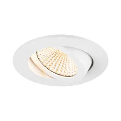 Luminaria empotrable para techos NEW TRIA® 68 redondo IP20, blanco regulable