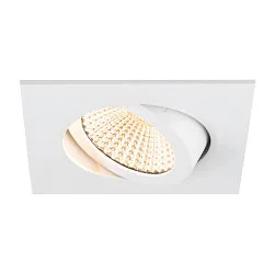 Luminaria empotrable para techos NEW TRIA® 68 cuadrado IP20, blanco regulable