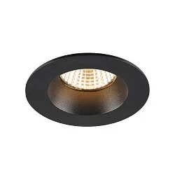 Luminaria empotrable para techos NEW TRIA® 68 redondo IP20 / IP65, negro regulable