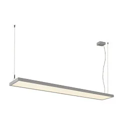 Luminaria colgante WORKLIGHT PRO Arriba-Abajo, controlable por DALI, UGR < 19 IP20, gris regulable
