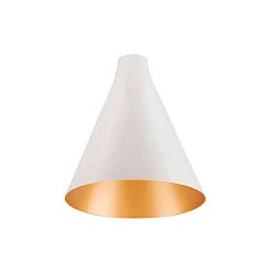 lamp shade LALU® CONE 15 MIX&MATCH, gold, white