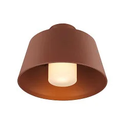 outdoor ceiling luminaire PHOTONI with spacer, conical E27 IP65, rust dimmable