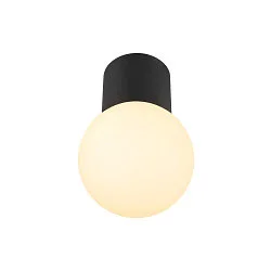 Luminaria de techo VARYT redondo E14 IP44, negro