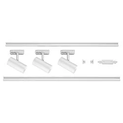 Foco monofásico NOBLO® SPOT redondo, juego de 3 IP20, blanco regulable