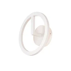 Luminaria de pared para exteriores Q-RING PHASE sin sensor, regulable IP65, blanco regulable