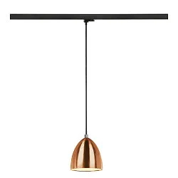 Luminaria colgante trifásica PARA CONE 14 GU10 IP20, color cobre regulable