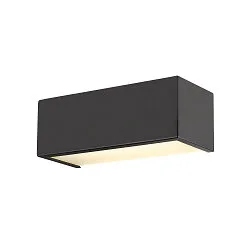 Luminaria de pared CHROMBO - PHASE cuadrado IP20, negro regulable