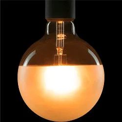 Lámpara LED GLOBE 125 HALF MOON - PHASE G125 mate E27 6,5W 650lm 2700K 330° CRI 90-100 regulable