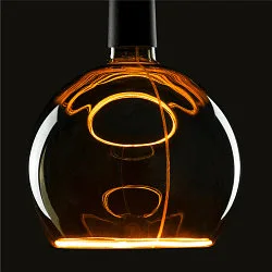 Lámpara LED FLOATING GLOBE 200 - SMOKEY BLACK- PHASE G200 mate E27 6W 300lm 1900K 330° regulable